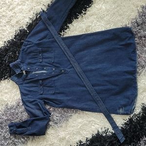 Ann Taylor Loft (petite) mini denim dress